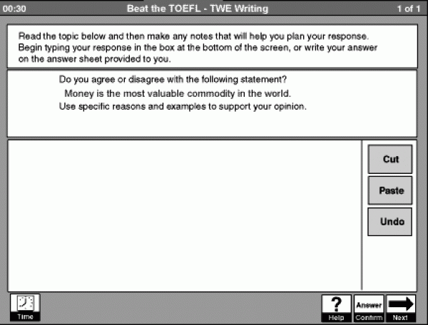 speaking example toefl questions ibt test) TOEFL The personal based (internet experience IBT