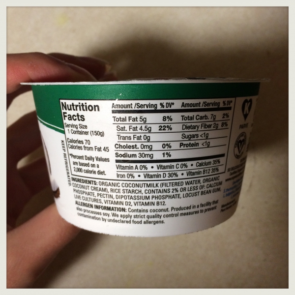 So Delicious Coconutmilk yogurt alternative unsweetened review