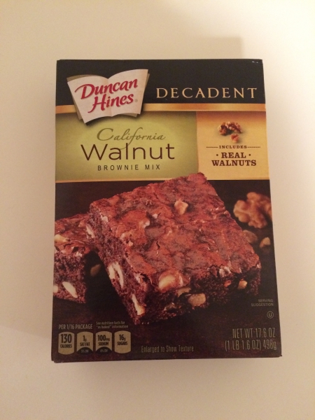 Duncan Hines Decadent California Walnut Brownie Mix Review